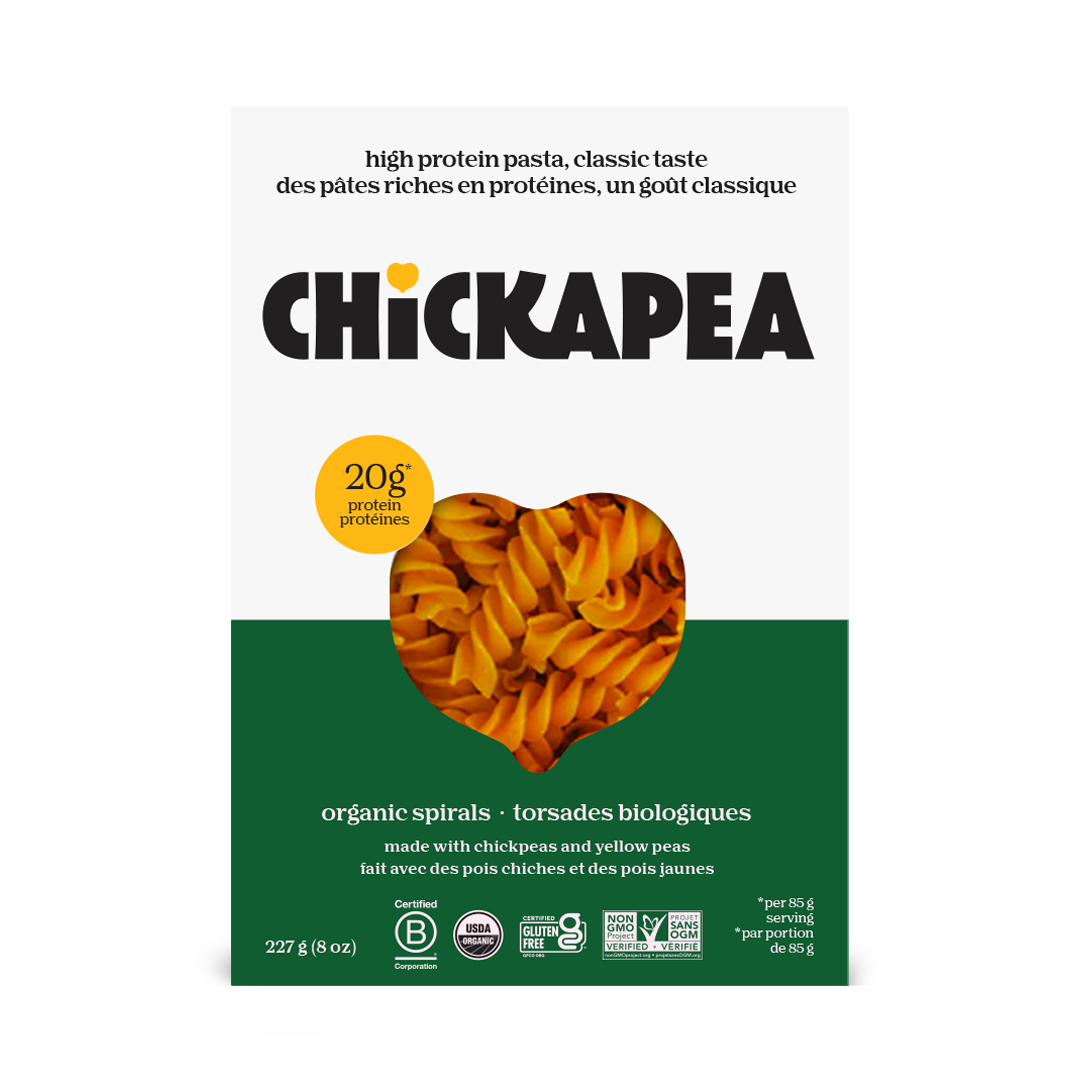 *New - Chickapea Organic Yellow Pea & Chickpea Pastas