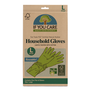 Fair Trade FSC Certified If You Care Household Gloves for sustainable cleaning and gardening tasks.