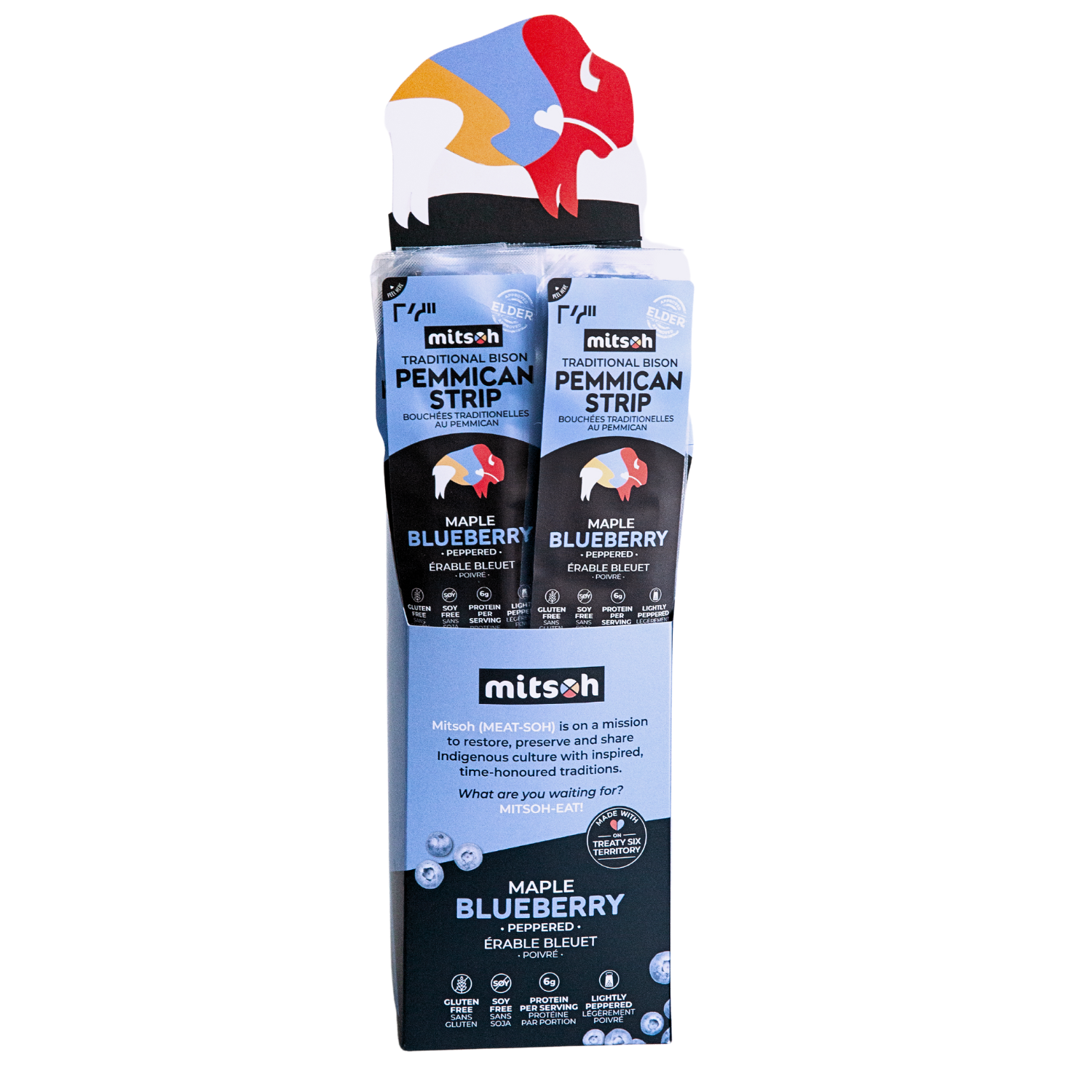 Mitsoh Premium Bison Berry Pemmican Strips