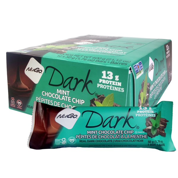 NuGo Nutrition Dark Chocolate Protein Bars (12-Pack)