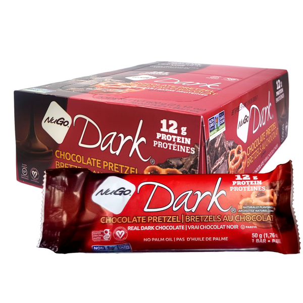 NuGo Nutrition Dark Chocolate Protein Bars (12-Pack)