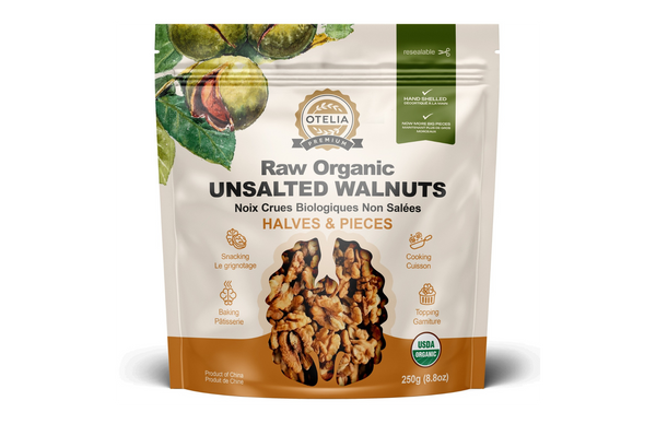 *New - Otelia Premium Organic Raw Unsalted Walnuts