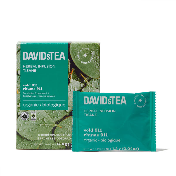 *New - DAVIDsTEA Premium Organic Tea in Biodegradable Sachets