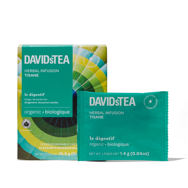 *New - DAVIDsTEA Premium Organic Tea in Biodegradable Sachets