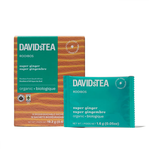 *New - DAVIDsTEA Premium Organic Tea in Biodegradable Sachets