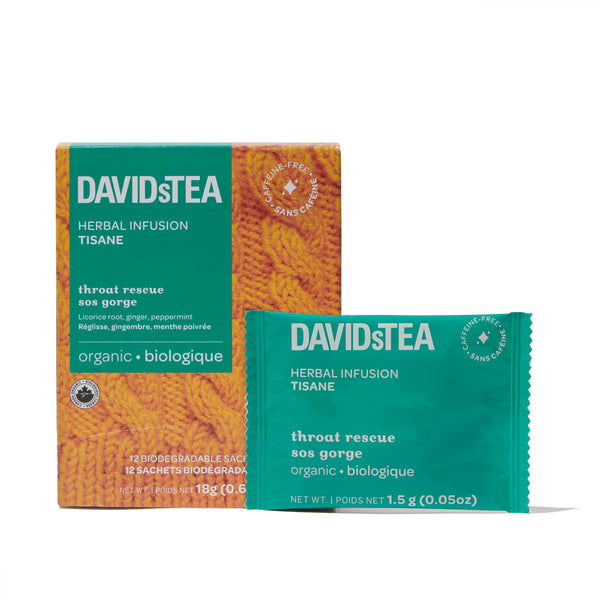 *New - DAVIDsTEA Premium Organic Tea in Biodegradable Sachets