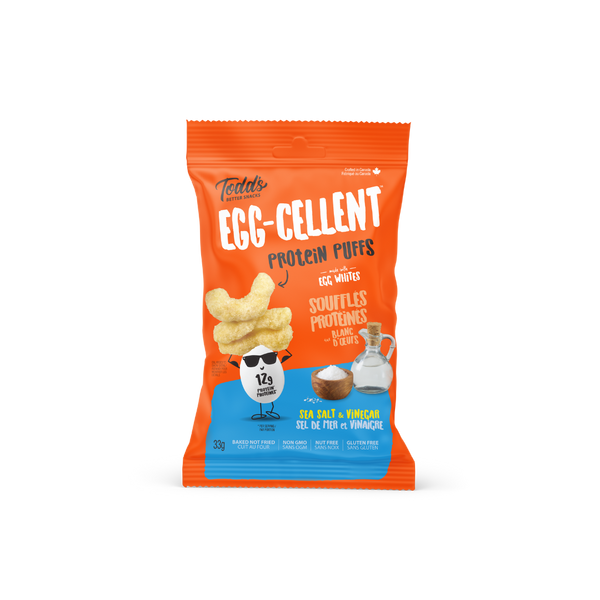 Sea Salt & Vinegar flavour, combining bold tanginess with a protein boost, perfect for on-the-go snacking