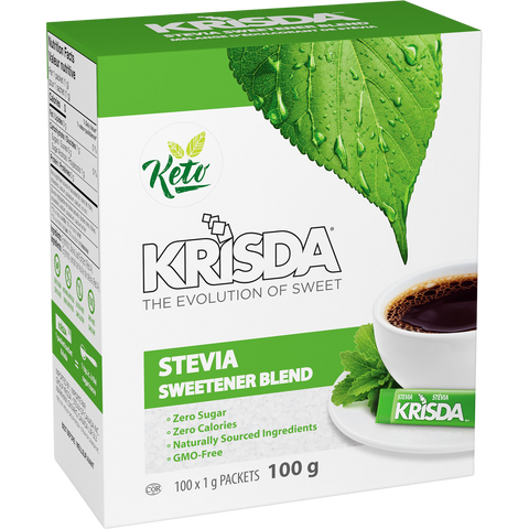 Krisda Natural Stevia Sweetener Sachets