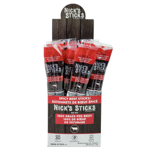 Nick's Sticks Grass-Fed Beef Jerky - Spicy