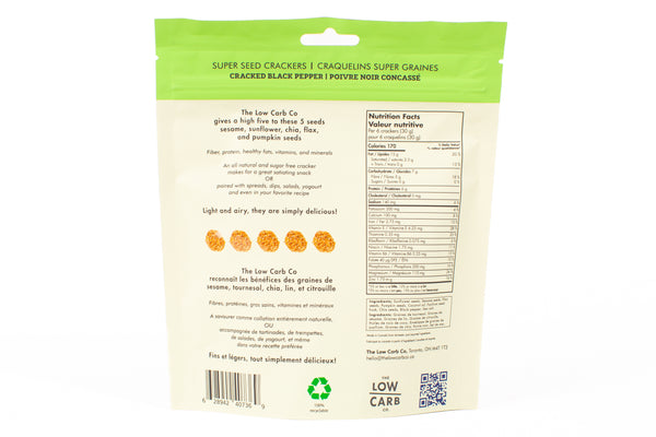 *New The Low Carb Co. Super Seed Crackers – Keto & Grain-Free