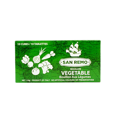 *New - San Remo Vegetable Bouillon Cubes - 10ct