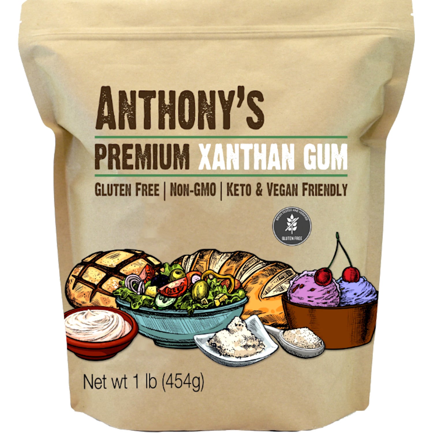 Anthony's Organic Corn Starch, Gluten-free, Vegan and Non-GMO, 2 Pounds