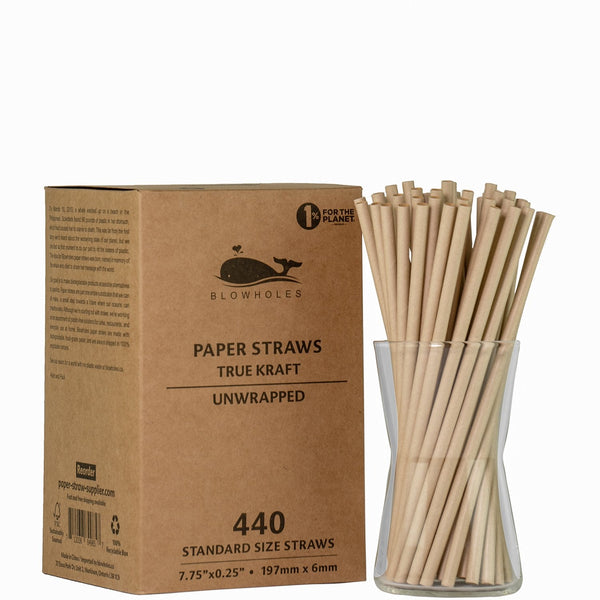 Blowholes Eco-Friendly Unwrapped Standard Straws