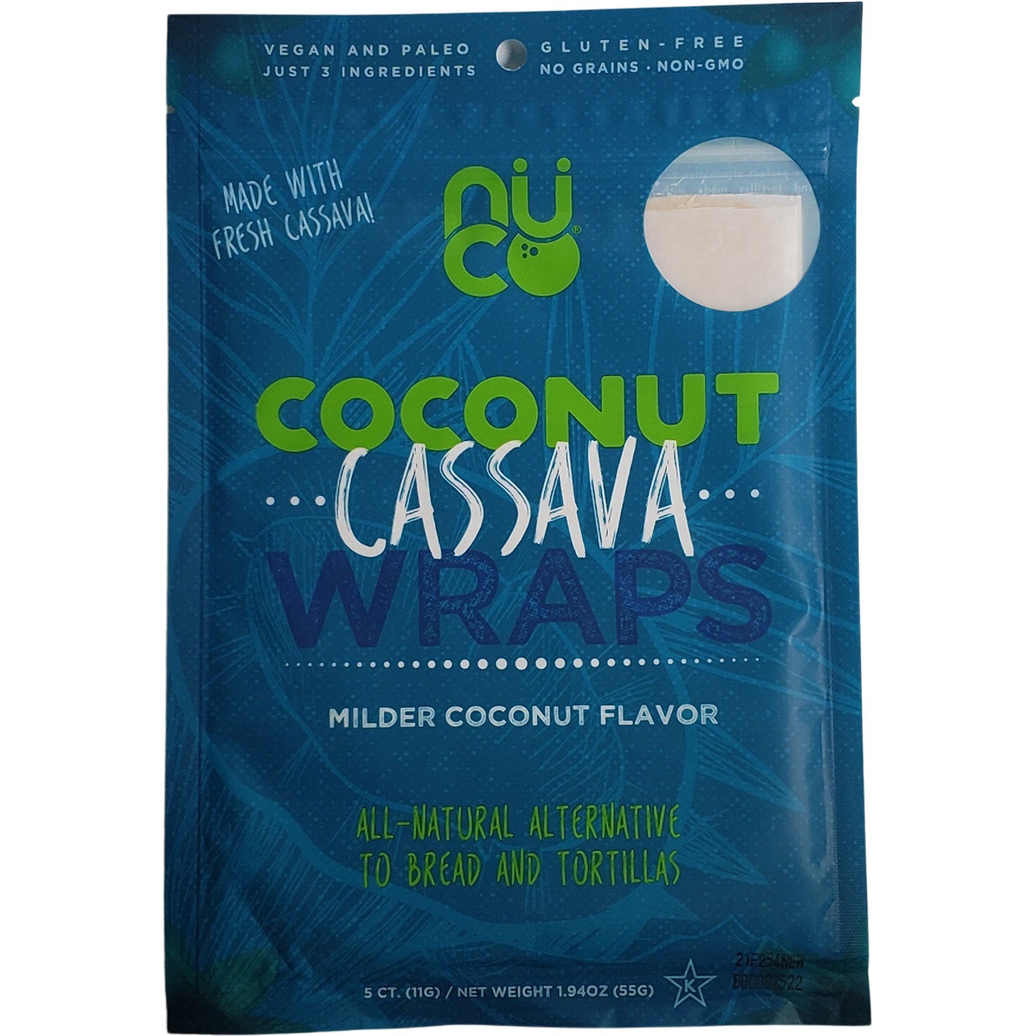 Nuco Coconut Cassava Wraps