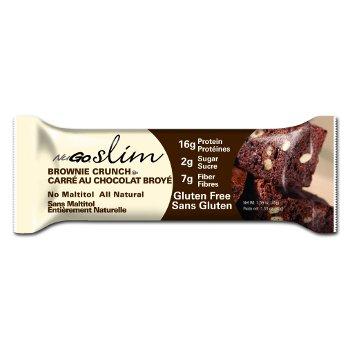 NuGo Nutrition Slim Bar - Brownie Crunch [12-Pack]