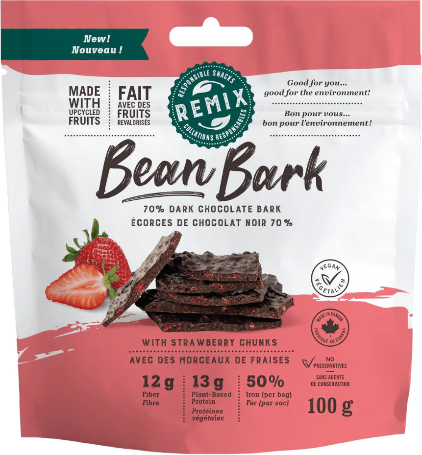 Remix Snacks Bean Bark Dark Chocolate with Fruit Chunks